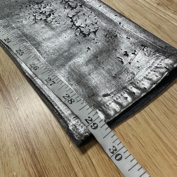 AG Adriano Goldschmied NWT The Farrah Skinny Ankle Coated Silver Denim Size 26R - Picture 10 of 10